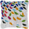 ROCKY&CHAO Knüpfteppich Zum Selber Knüpf-Sets mit Kissen knüpfen-Set 43x43cm Kissenbezug-Set für Erwachsene und Kinder Latch Hook Kit Heimaccessoire（Unregelmäßige Farbblöcke）