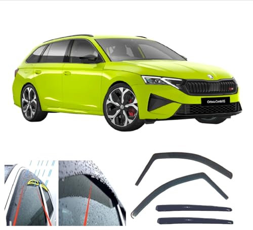 AC WOW 4x Windabweiser für Skoda Octavia 5-Türer Kombi SW Kombi 2019 2020 2021 2022 2023 2024 2025