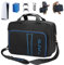 HUIJUTCHEN Custodia da Viaggio per PS5 Console, Antiurto Custodia per PS5 controller con Tracolla Impermeabile Borsa da Viaggio per PS5 Disco Console /Edizione Digitale per Accessori di Gioco (Blu)