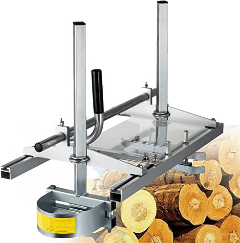 Chainsaw Mill Chainsaw Milling Attachment 36 Inch Stainless/Aluminum Steel Welding Sawmill for Chainsaw Planking Milling Cutting Guide Bar for Woodworkers And Carpenters