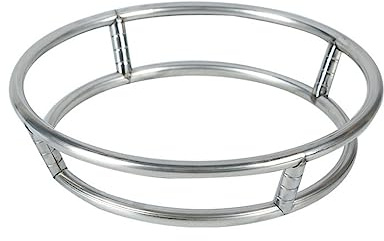 WNDUOKXH Wok Ring, Edelstahl, dick, doppellagig, Wok Ständer, Wärmedämmung, Topfständer, Restaurants, Cafeterias, Geschäfte, Wie abgebildet 1