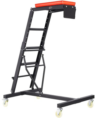 VEVOR Top Automotive Creeper, Enredadera de Motor con Altura Ajustable de 45.6 a 66.3 Pulgadas, Capacidad de 400 Libras, 4 Ruedas giratorias, Enredadera Plegable Resistente para reparación y
