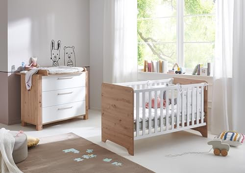Arthur Berndt Babyzimmer Set Marlon 2. teilig Bett Wickelkommode
