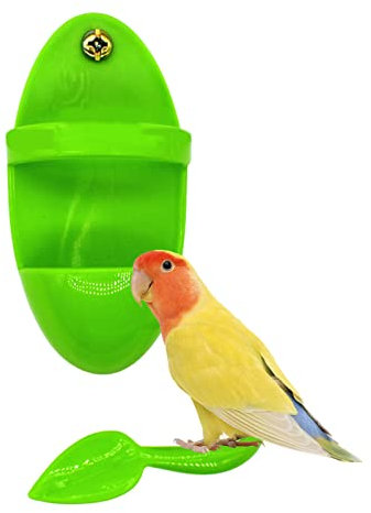 Acunny Vogel Sepiaschale Halter mit Ständer, Vogelfuttersäule im Vogelkäfig, zum Halten von Sepiaschale, Früchten, Gemüse, Heimvogelbedarf