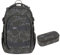 Lässig Bold Origin Schulrucksack-Set 2tlg mit Schlamperbox (Edges Grey)