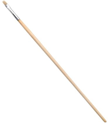 Flach Borstenpinsel Perfekt für präzises Malen und Lackieren (1 Stück | 6mm)