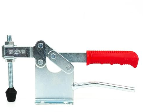 INGDAUM® 4 piezas GH-220WH, abrazadera de palanca, fuerza de sujeción horizontal 400 kg (4, GH-220WH)