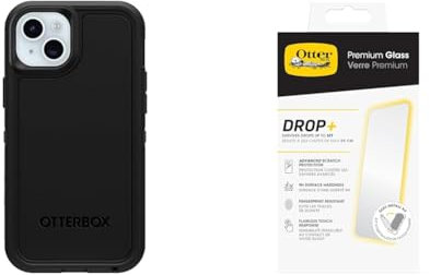 OtterBox Defender XT Apple iPhone 15 Plus/iPhone 14 Plus - black - ProPack with Premium Tempered Glass Protector