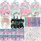 NlsqEU 84 sacchetti regalo per feste di compleanno per bambini, con unicorno, per compleanno, maschere, penna, copricapo, nastro a scatto, taccuino, adesivi a tema unicorno, accessori per feste di