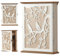Armoire à clés Design en Bois, 20 x 6 x 26,5 cm, Motif clé, Armoire à clés Murale décorative avec 6 Crochets, Organiseur Mural pour entrée, Couloir, Bureau - Décoration Ethnique