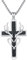 Shusukue Kreuz-Halskette für Herren, 925er Sterling-Silber, Geweih-Angelhaken-Halskette, Hirschgeweih-Halskette, Jagd-Halskette, Angelkreuz-Anhänger, Kreuz-Schmuck, Geschenke für Männer und Frauen