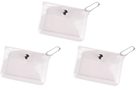 SquarezhenBo Lot de 3 porte-cartes transparents pour femme - Petit porte-monnaie - Porte-monnaie - Porte-monnaie - Porte-monnaie - Porte-monnaie - Porte-monnaie - Porte-monnaie - Organisateurs