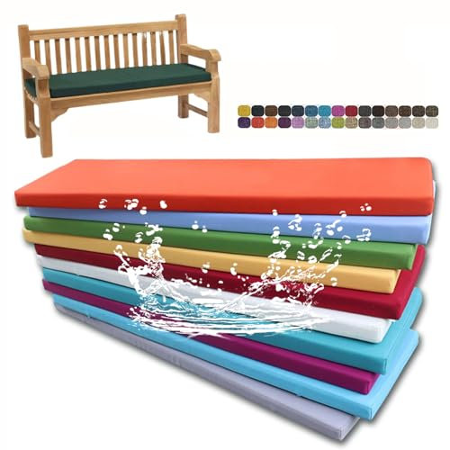 Seat Cushion Outdoor Waterproof Sofa Cushion, Bench Cushion Bench Cover Made to Measure, Removable Non-Slip Seat Cushion Bench for Sofa Terrace Furniture Cushion,Custom,Size