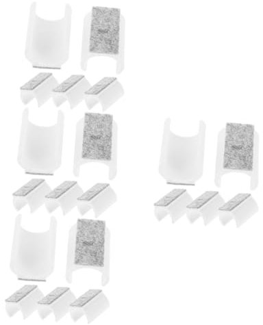 DOITOOL 4 Sätze Stuhlschutz Bodenschutz Für Stühle Bodenschutzmatte Bodenschoner Für Schaukelstühle Stuhlmatte Polster Für Möbel Auf Hartholzböden U-förmige Möbelpolster Weiß 5 Stück * 4