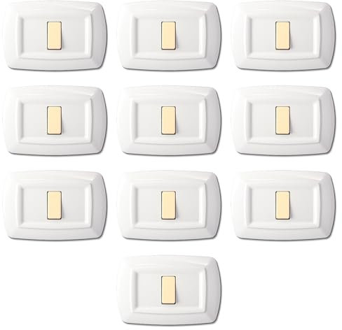 CONFEZIONE DA 10 PLACCHE IN TECNOPOLIMERO, COMPATIBILE CON BTICINO MAGIC, 1 MODULO/POSTO, COLORE BIANCO, ALTA QUALITA', ARROTONDATE, DESIGN CLASSICO, PER INTERRUTTORI/PRESE