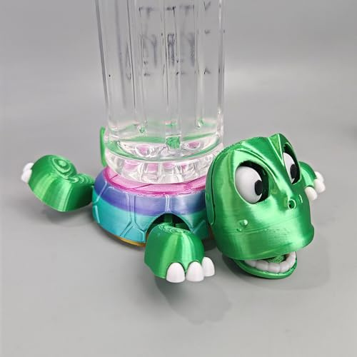 Animal coasters, Funny 3D Printed Turtle Cup Holder, Fun Panda Coffee Cup Coasters, Funny 3D Printed Turtle Cup Holder, 3D Printed Cup Coated Coasters to Protect the Desktop (A)