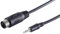 1aTTack.de Lot de 5 fiches jack 3,5 mm stéréo de 1,5 m vers fiche à diodes DIN 5 broches - Câble adaptateur audio de qualité supérieure - Connecteurs moulés - Contacts nickelés - Parfait pour les
