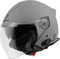 Bogotto H586 BT Solid Bluetooth Jethelm, hellgrau matt, M