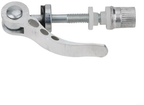 Verstellbare Fahrrad-Sattelstützenklemme aus Aluminiumlegierung mit zuverlässiger Schnellspannfunktion (weiß)