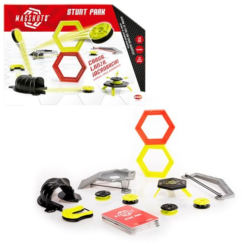 Bizak Magshuto Stunt Park – Extrem-Stunt-Set mit Rampe, Tunnel und Herausforderungsringe, ab 8 Jahren (30695181)