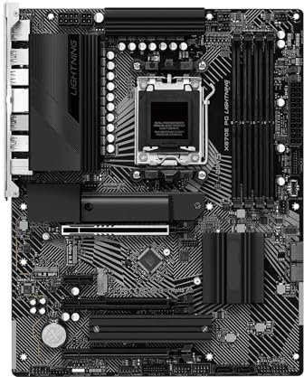 HYUIND Carte mère Fit for ASRock AMD X670 X670E PG Lightning Sokcet AM5 DDR5 192 Go Compatible 7900X 7600 8300GE 9950 8700F 7700