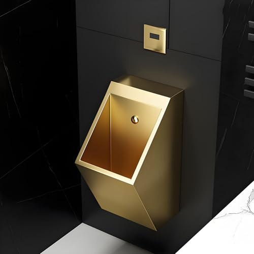 Urinario de pared de acero inoxidable, diseño inteligente de inducción para baños comerciales y de hombres