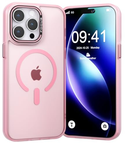 MINUUISCT Custodia Jelly Compatibile per iPhone 17 Pro Custodia Trasparente Antiurto Custodia Morbida e Protettiva per la Pelle per iPhone 17 Pro,Trasparente Rosa
