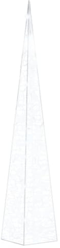 Sapin de Noël Artificiel avec LED, Arbre de Noël Artificiel Cône Lumineux décoratif à LED Acrylique Blanc Froid 90 cm