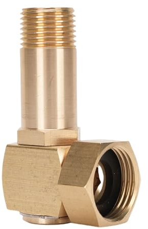 Garten Schlauch Adapter 1 Zoll GHT auf 0,8-Zoll-Anschluss, mit Drehgelenk | Zinklegierung Schlauchverbinder Schwenkarmatur für Gartenschlauchspule Ersatzteil