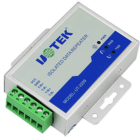 UOTEK Ripetitore industriale RS485 con isolamento ottico, UT-2209 con protezione anti-impulso 600W e ±15KV ESD
