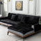 TY&WJ Plüsch Anti-rutsch Sofabezug Wohnzimmer Sofabezug Outdoor Couch-abdeckungen Möbel Protector Für ledersofa Haustier Hund & Kinder-schwarz 90x150cm(35x59inch)