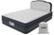 YAWN AIR Self-Inflating Airbed Double Size - Great Guest Bed, Camping Mattress - Built-in Pump & Headboard - Grey Fabric Material - Available in UK Single, Double & King