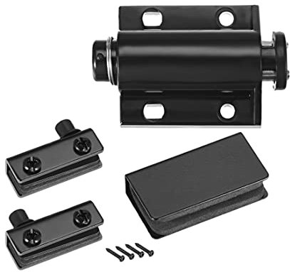 sourcing map 2Stk. Glastür magnetisches Schloss Türriegel mit Klemme Satz für 5-6mm Tür