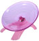 AROYEL Laufrad für kleine Haustiere, fliegende Untertasse, langlebiges ABS-Kunststoff, Lauf- und Drehrad für Rennmäuse, Eichhörnchen und Mäuse (Pink)