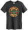 Amplified - Guns N Roses Rock Band Men's T-Shirt - Neon Drum Logo (Black) (S-XL) - Grey - Large