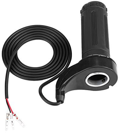 Gasgriff Elektro iversal - Motorrad Gash Drehgriff Schwarz iversal Motorrad Gaspedal Elektro Scooter Geschwindigkeit Drosselgriff Mit 3 Drähten Schnellaktion