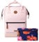 Cabaïa - Adventurer Rucksack Hanoi Medium 18L - Wasserabweisend - Laptopfach bis zu 13 Zoll - 2 Vordertaschen - vegan zertifiziert - Rucksack für Reisen und Arbeit, Damen & Herren - Rose