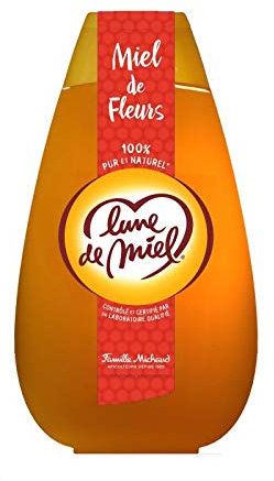 LUNE DE MIEL - Miel De Fleurs Liquide Doseur 1Kg - Lot De 3