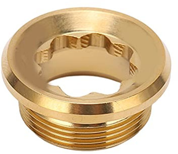 Alomejor 20mm Fahrradkurbelabdeckung Aluminiumlegierung Mountainbike Integriertes Kettenblatt Kurbel Fahrradkurbelbefestigungsschraube(Gold)