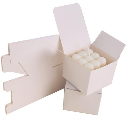 Cardboard Gift Boxes - Small Easy-to-Assemble Kraft Paper Present Boxes with Lids Perfect for Birthdays Weddings Holidays Parties SC886
