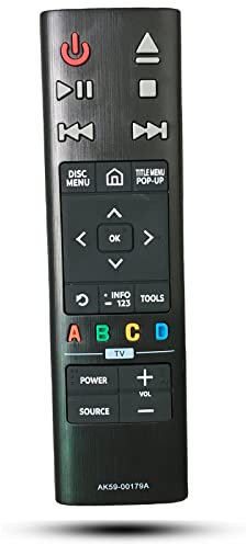 Replacement Remote Control AK59-00179A Compatible for Samsung 4K Ultra HD Blu-ray Player UBD-K8500 UBD-K8500/ZA UBDK8500