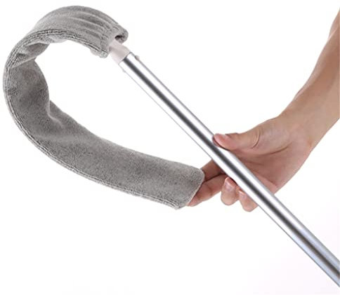 Bedside Dust Brush Mop Household Artifacts Bed Bottom Gap Clean Hair Sweeping Dusty Duster (A set with rack)