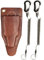 RXLUY Fishing Pliers Holster with Retractable Lanyard, Universal Fit for Most Sea Fishing & Wild River Lure Tongs Leather Accessories