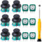 ZHUROUPU 3D Joystick Module 6 Pcs Analog Sticks Replacement Kit, 10K Trimmer Potentiometer and Thumbstick for Dualshock 4 for PS4 Controller
