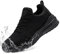 LARNMERN Wasserdicht Schuhe Laufschuhe Herren Sportschuhe Kochschuhe rutschfeste Turnschuhe Fashion Outdoor Casual Schuhe Fitness(Schwarz,41)