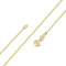 ONLVULF 18-karätige Goldkette für Damen und Mädchen, 1,3 mm runde Kabelkette, zierliche, dünne und glänzende Damen-Halskette, 16 Zoll
