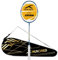 HUNDRED Powertek 2000 PRO Badmintonschläger mit Vollhülle (Marineblau, Größe: Standard, Griffgröße: G6) Aufgereiht Graphit Für fortgeschrittene Spieler Gewicht: 90 Gramm Maximale