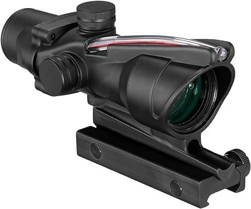 KinZon Acog 4X32 Zielfernrohr, mit faseroptischem Chevron .223 ballistischem Absehen mit doppelter Beleuchtung