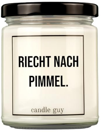 candle guy Duftkerze im Glas [Brennzeit 70h] - Duft-Kerze handgemacht mit Spruch | Freches Geschenk für Frauen, Freundin, Geburtstag | 100% Sojawachs, schöne natürliche Düfte mit ätherischem Öl