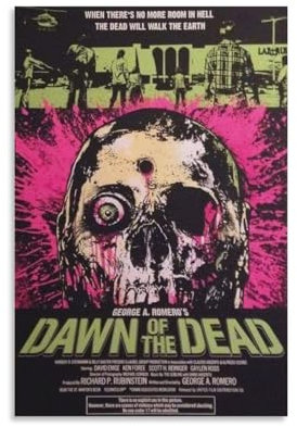 Dawn of the Dead Funart-Poster, dekoratives Gemälde, Leinwand-Wandposter und Kunstdruck, modernes Familienschlafzimmer-Dekor-Poster, 20 x 30 cm